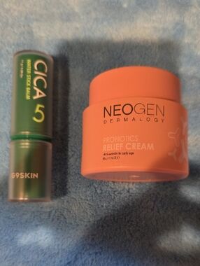 NEOGEN Dermalogy Probiotics Relief Cream - And G9SKIN CICA Stick